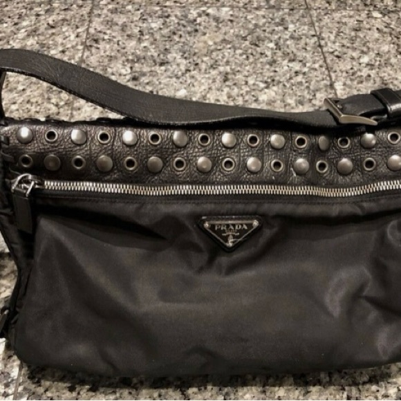 Prada Leather Flap and Nylon Bag - Picture 3 of 13